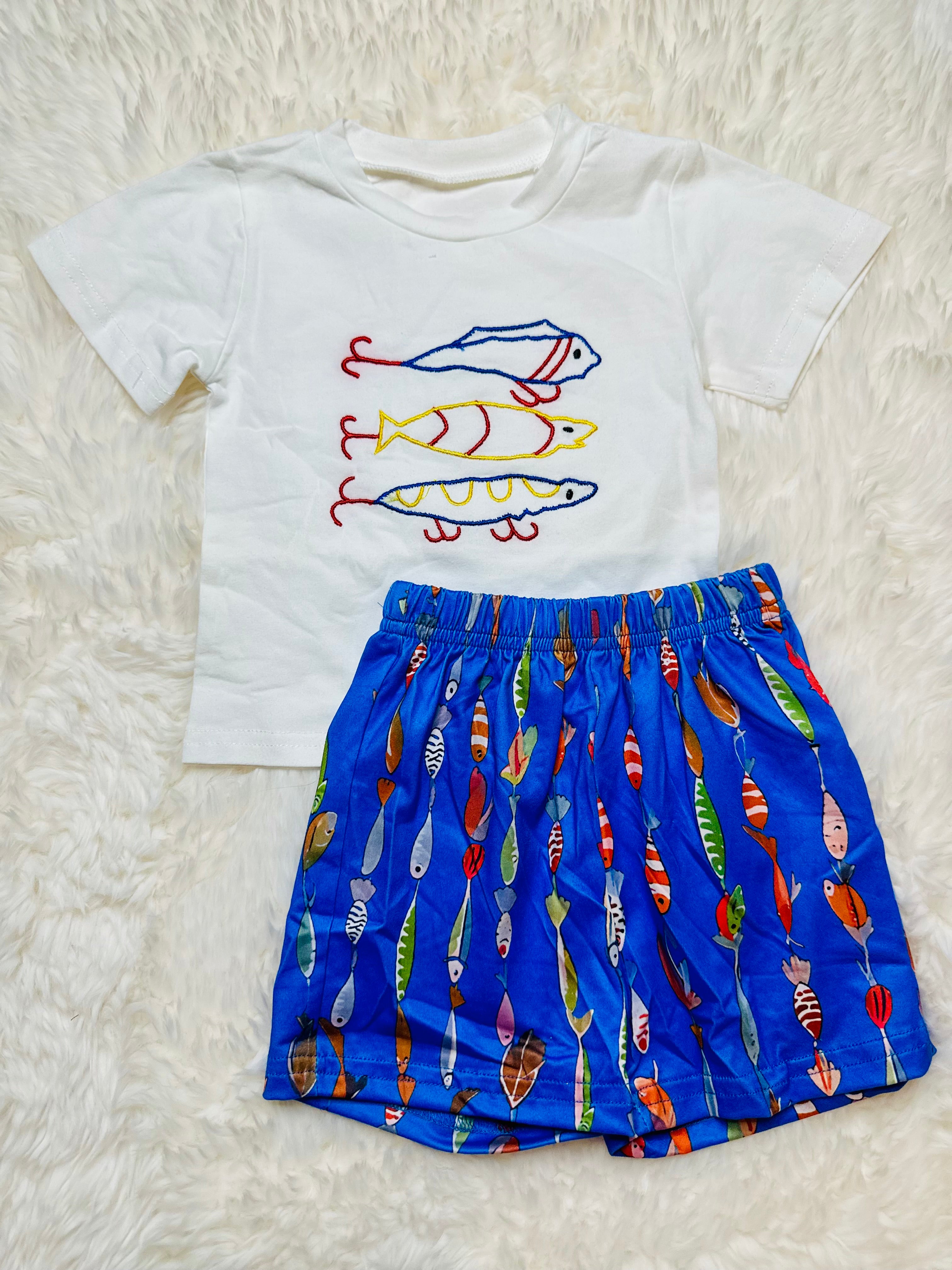 Embroidered Fish Set