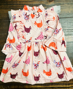 Chicken Ruffle Dress