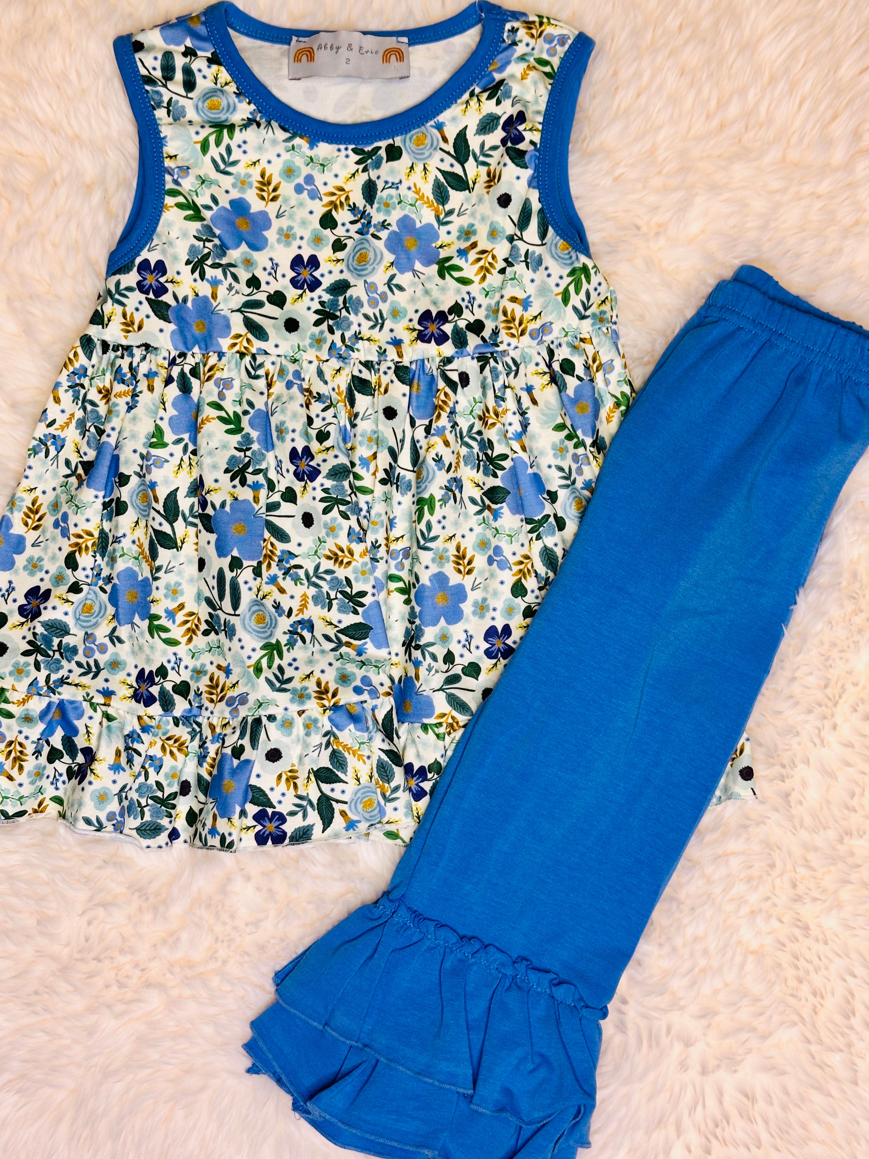 Blue Floral Set