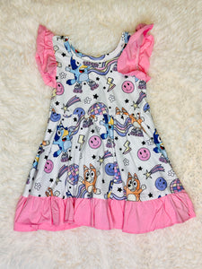 Blue Dog Dress
