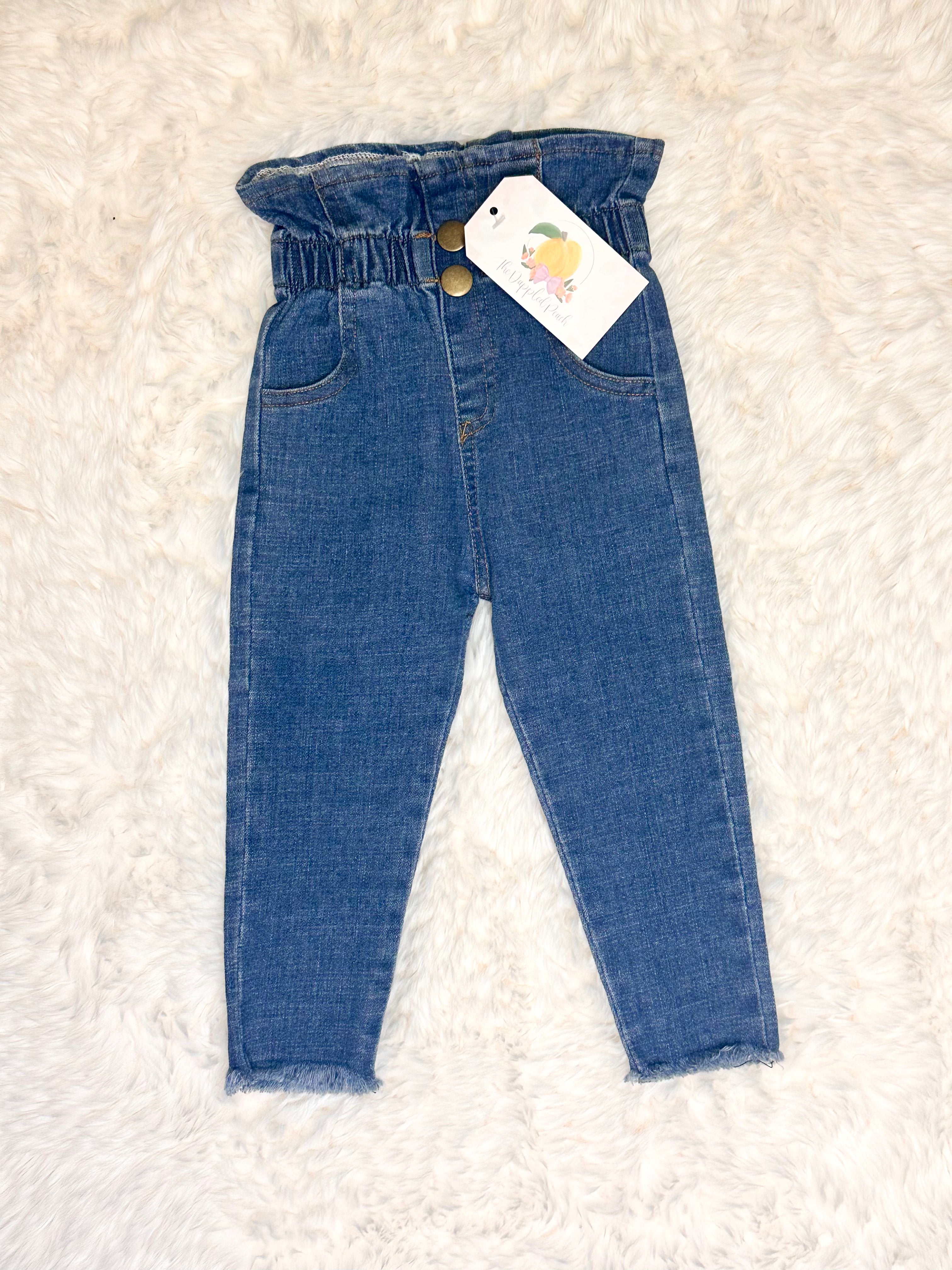 Paperbag Denim Pants