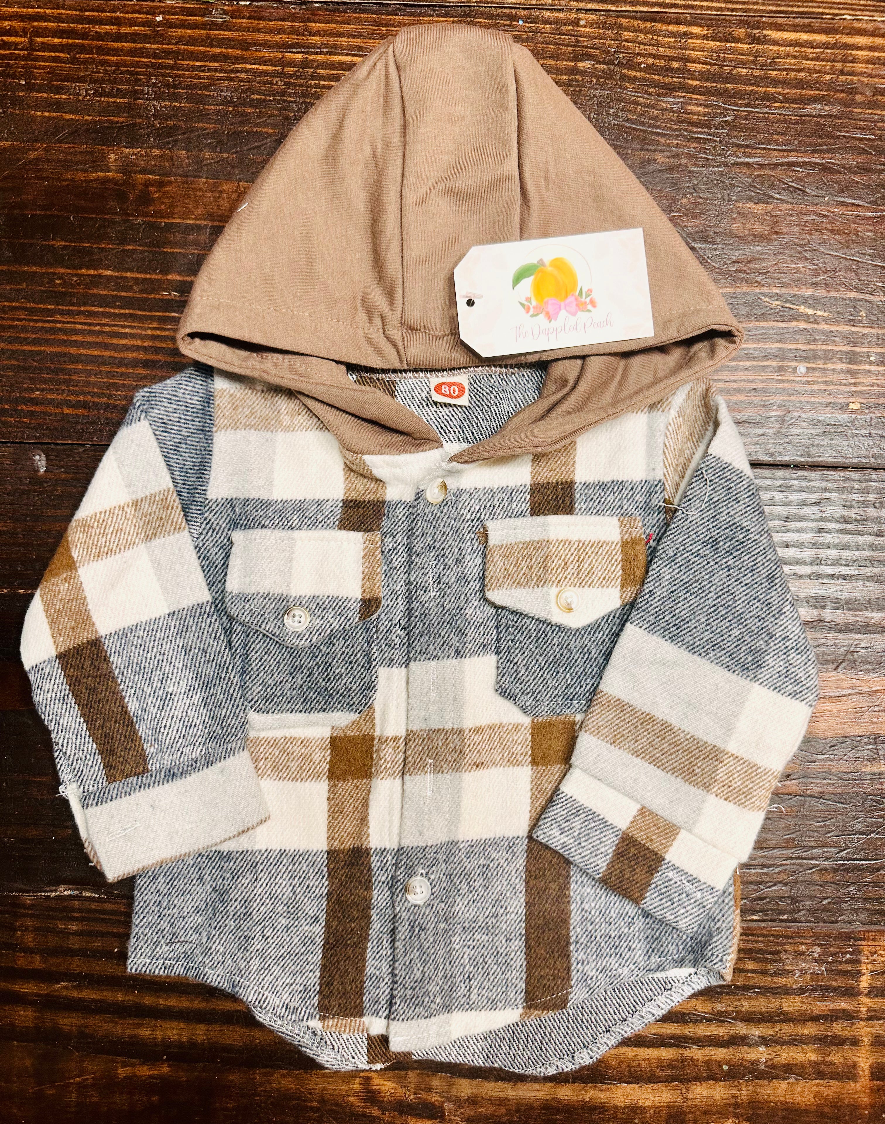 Brown Plaid Shacket