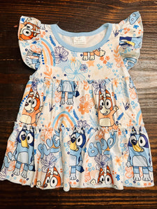 Blue Dog Dress