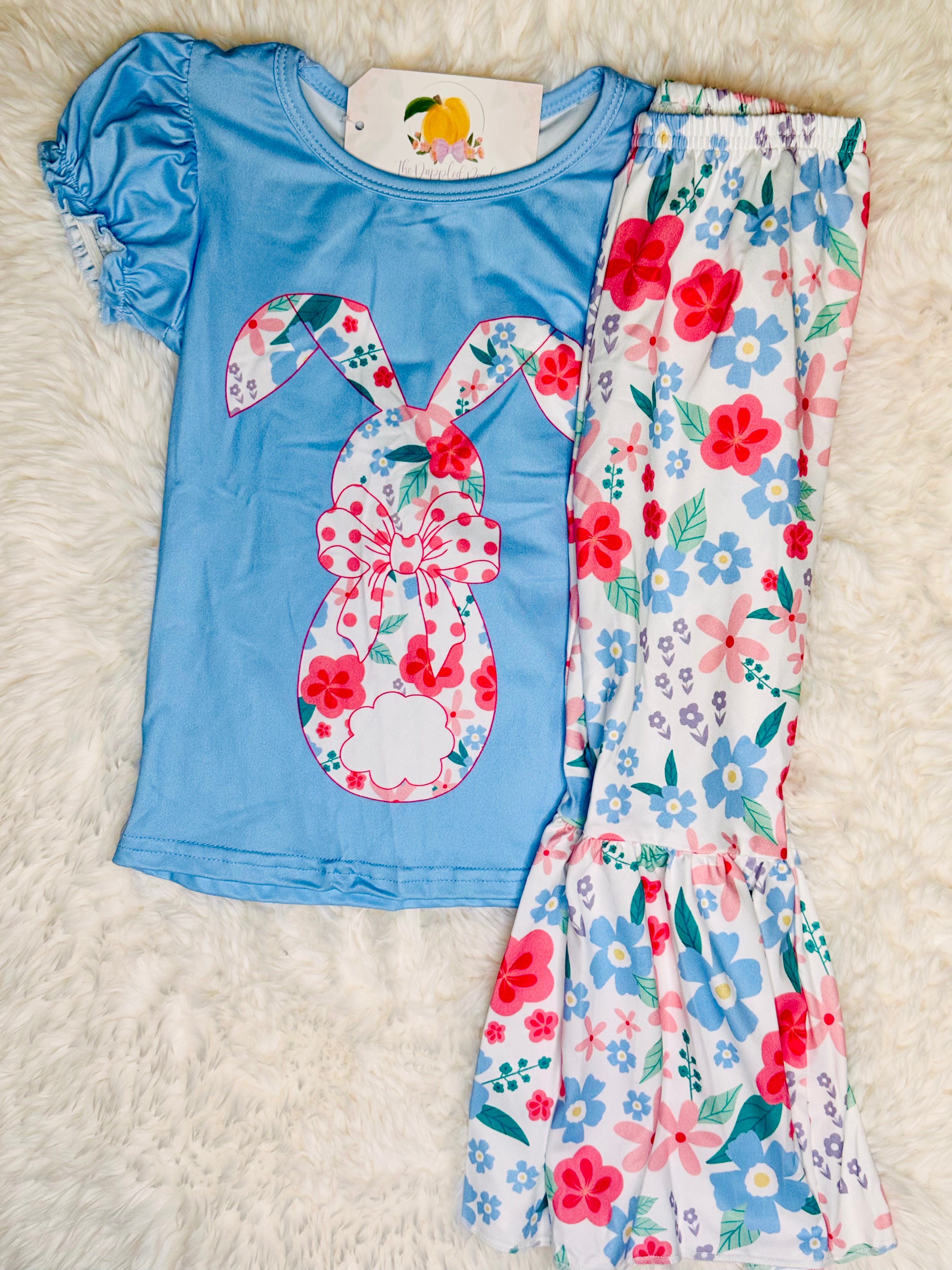 Floral Easter Bunny Set