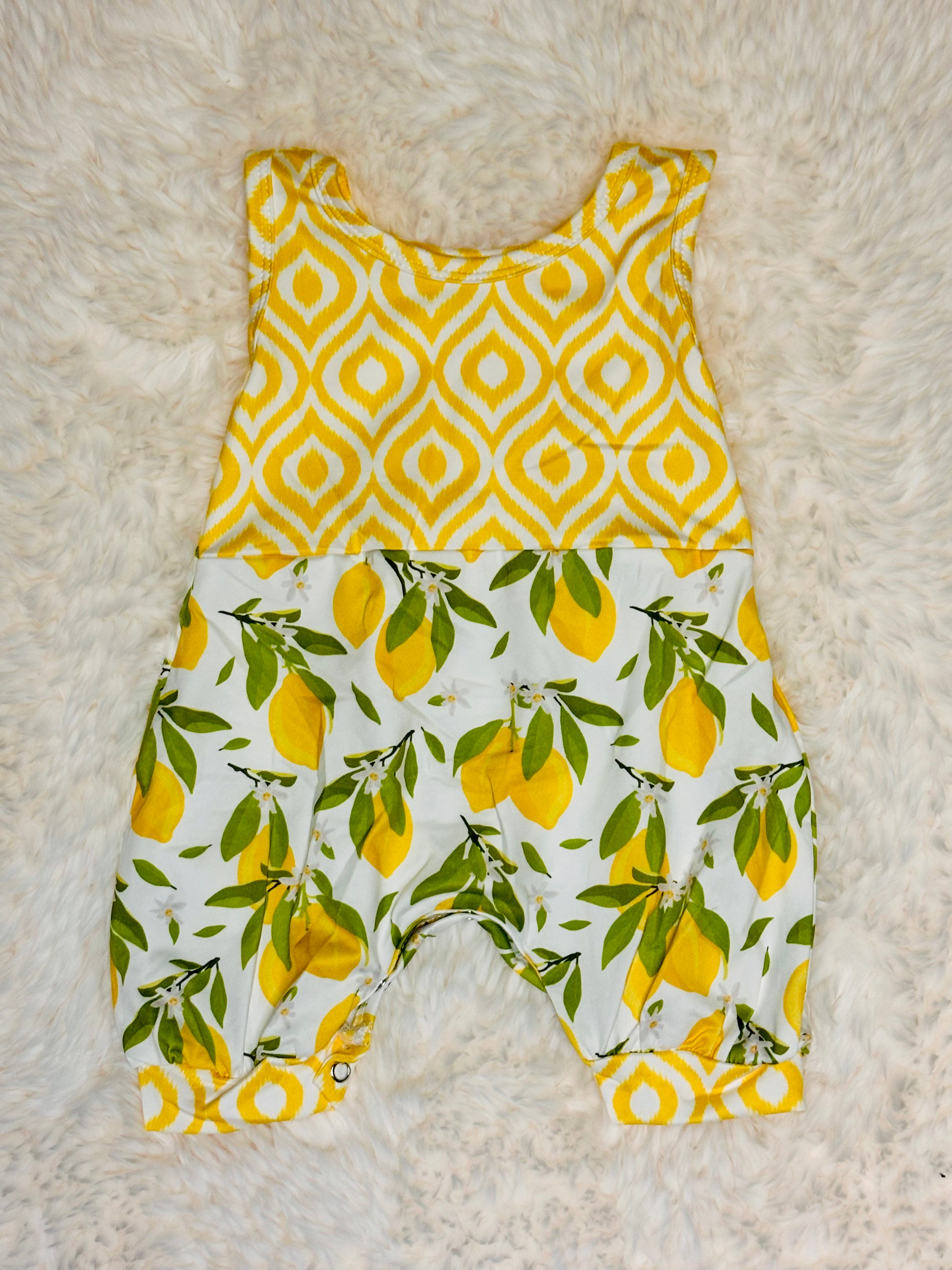 Yellow Lemon Romper