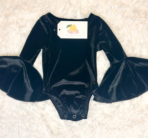 Black Flared Sleeve Onesie