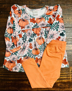 Floral Pumpkin Print