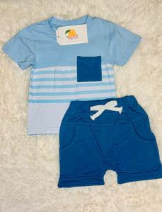 Blue Striped Set