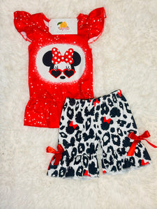 Red MinnieGirl Set