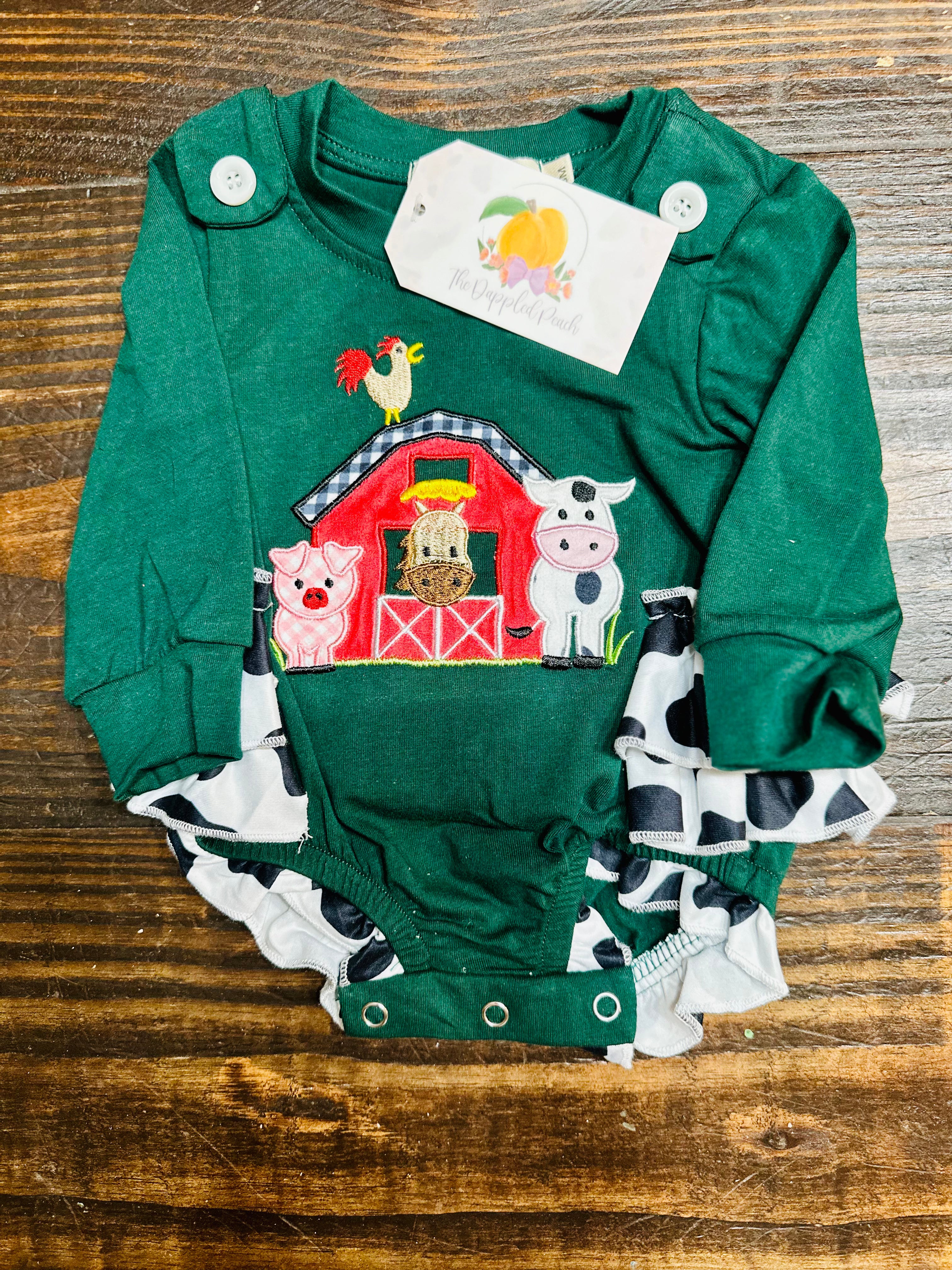 Farm Friends Ruffle Romper