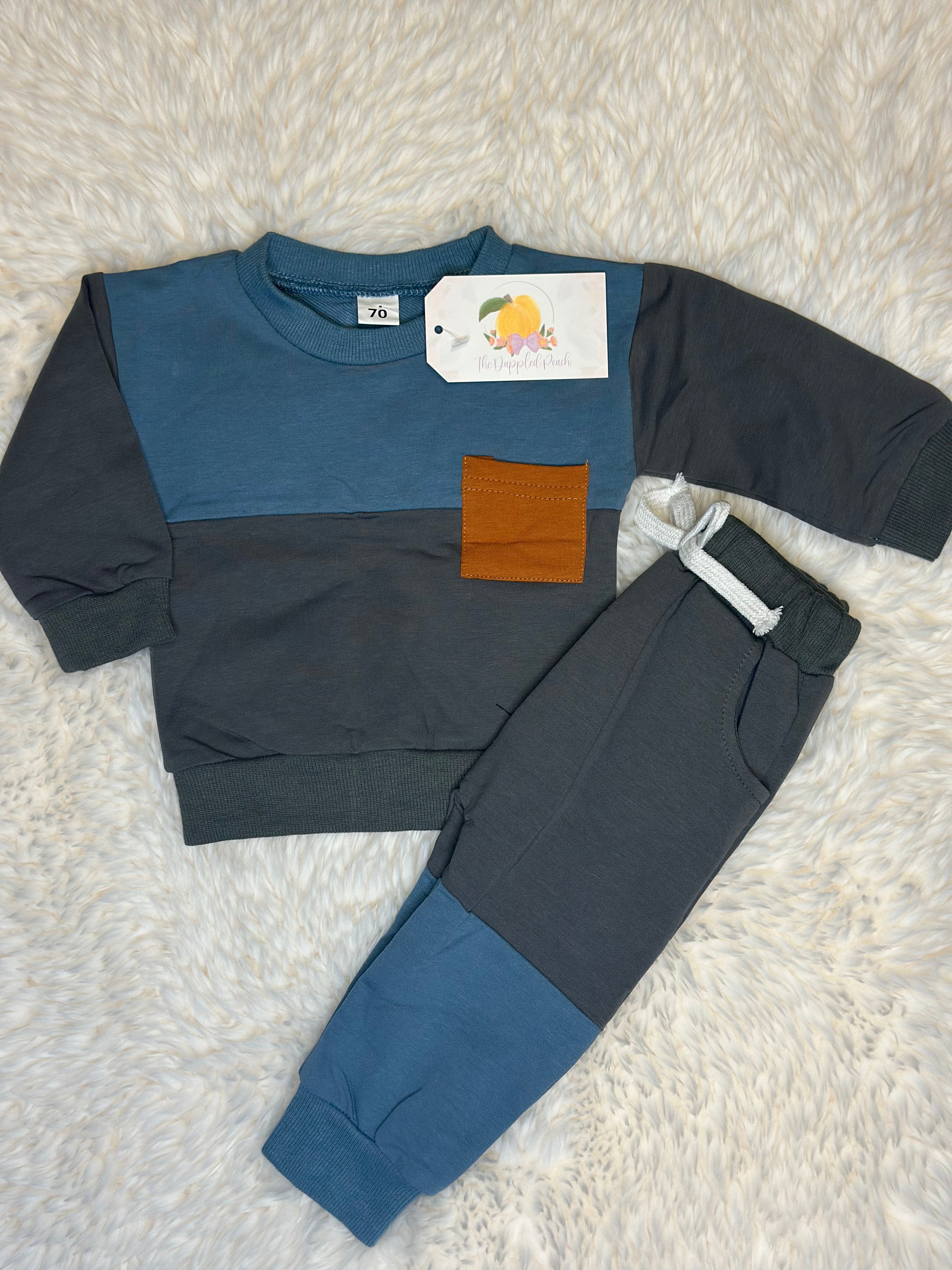 Blue/Grey Pocket Set