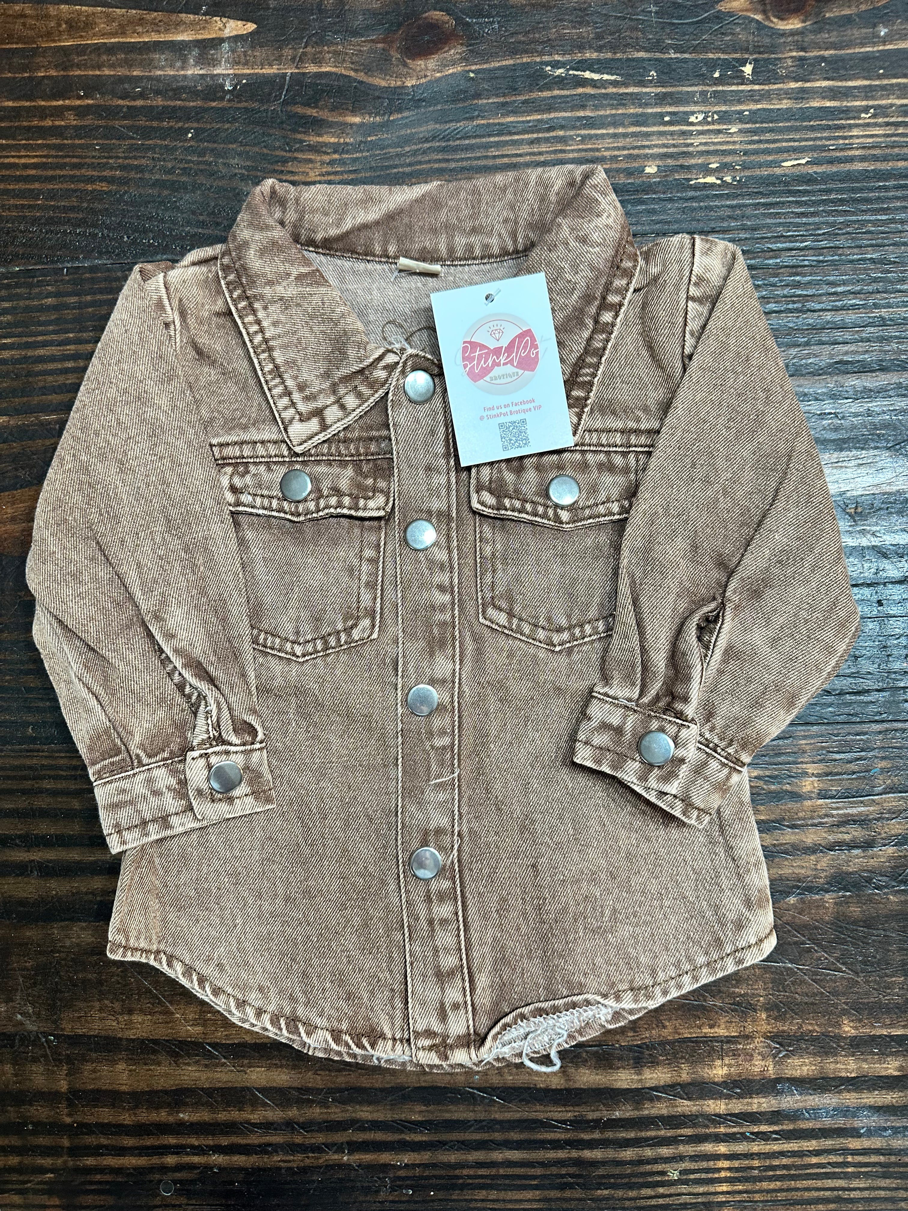 Brown Denim Jean Jacket