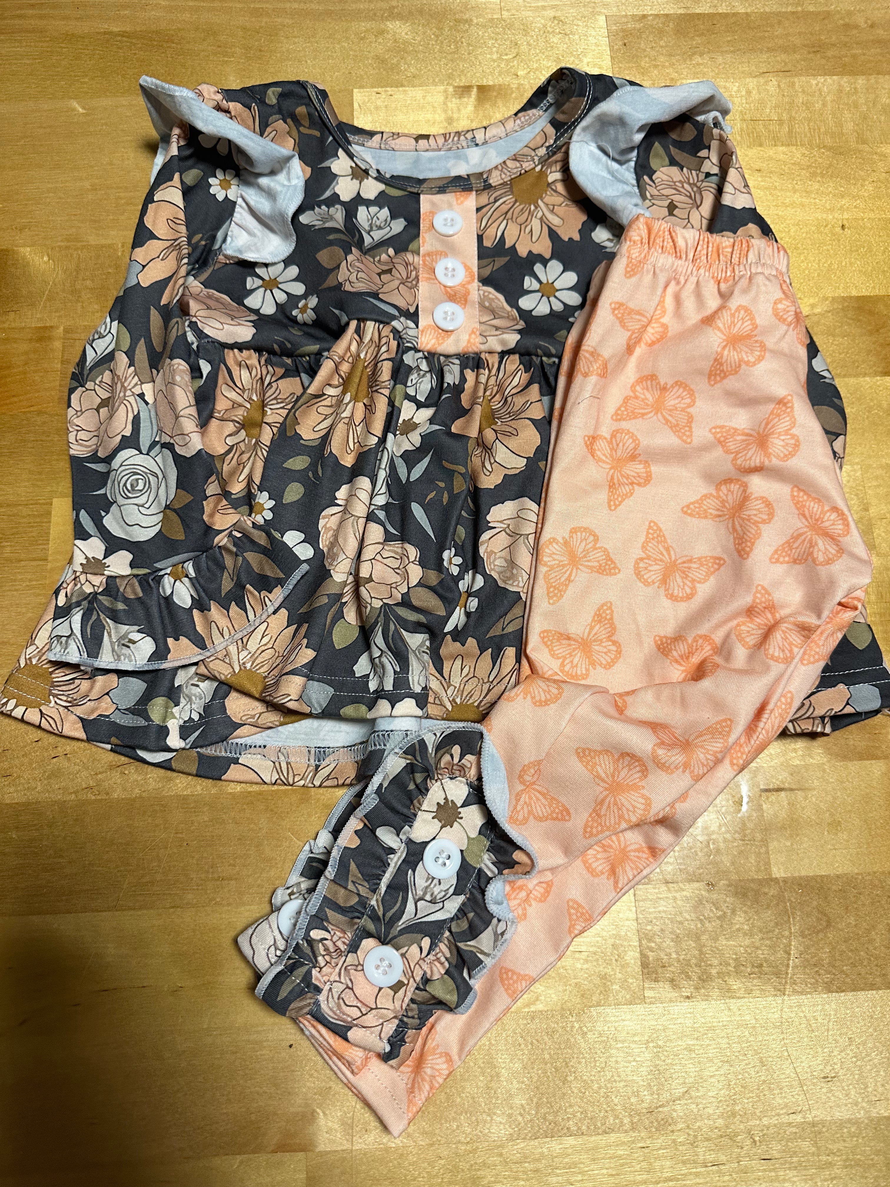 Fall Floral Butterfly Set