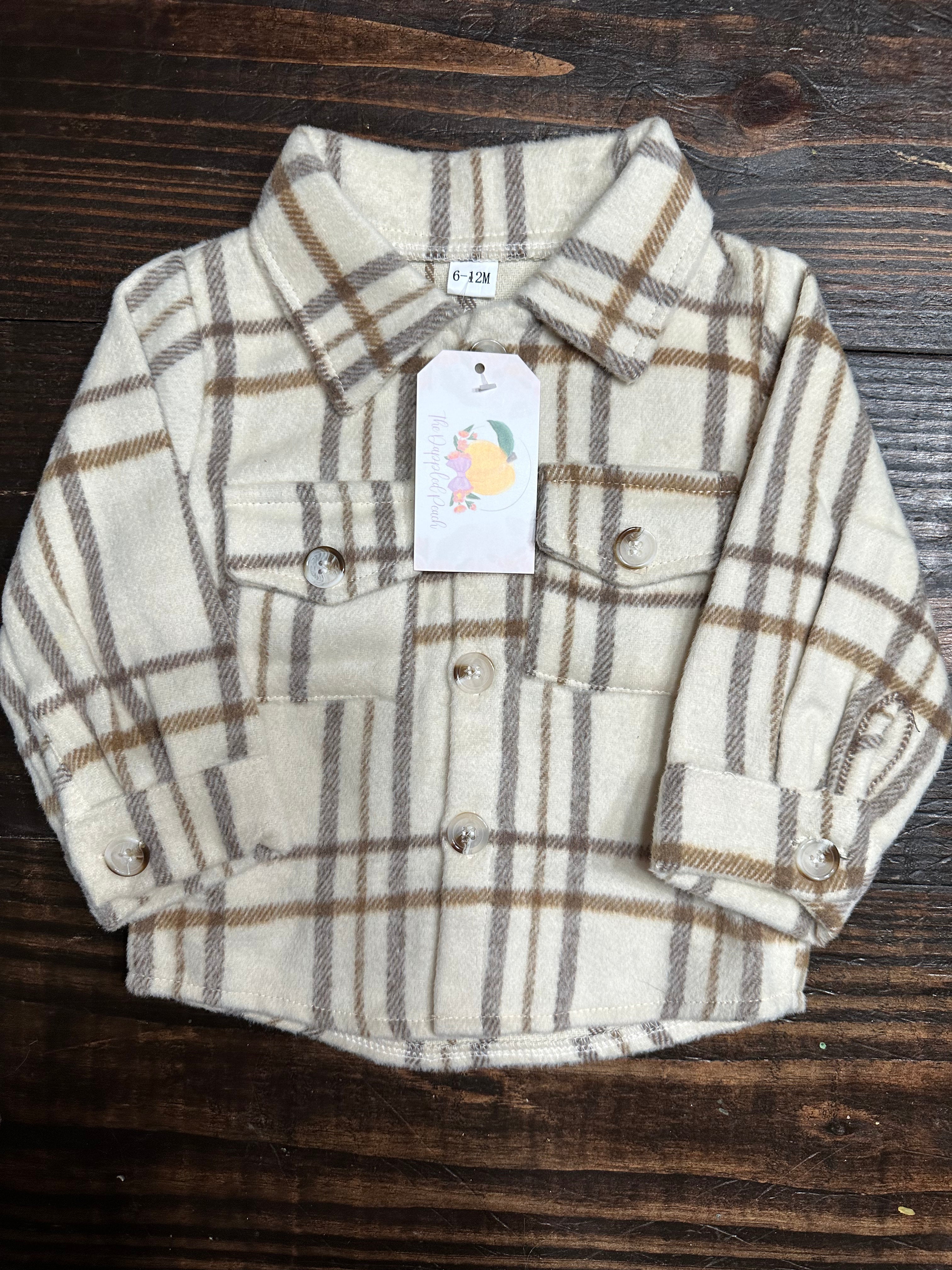 Autumn Button Down Plaid Shacket