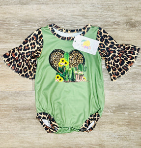 Green Cactus Romper