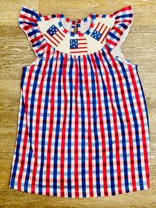 Smocked Flag Dress