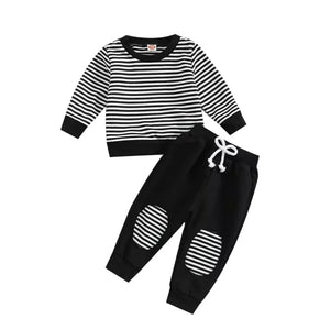 Black Striped Set