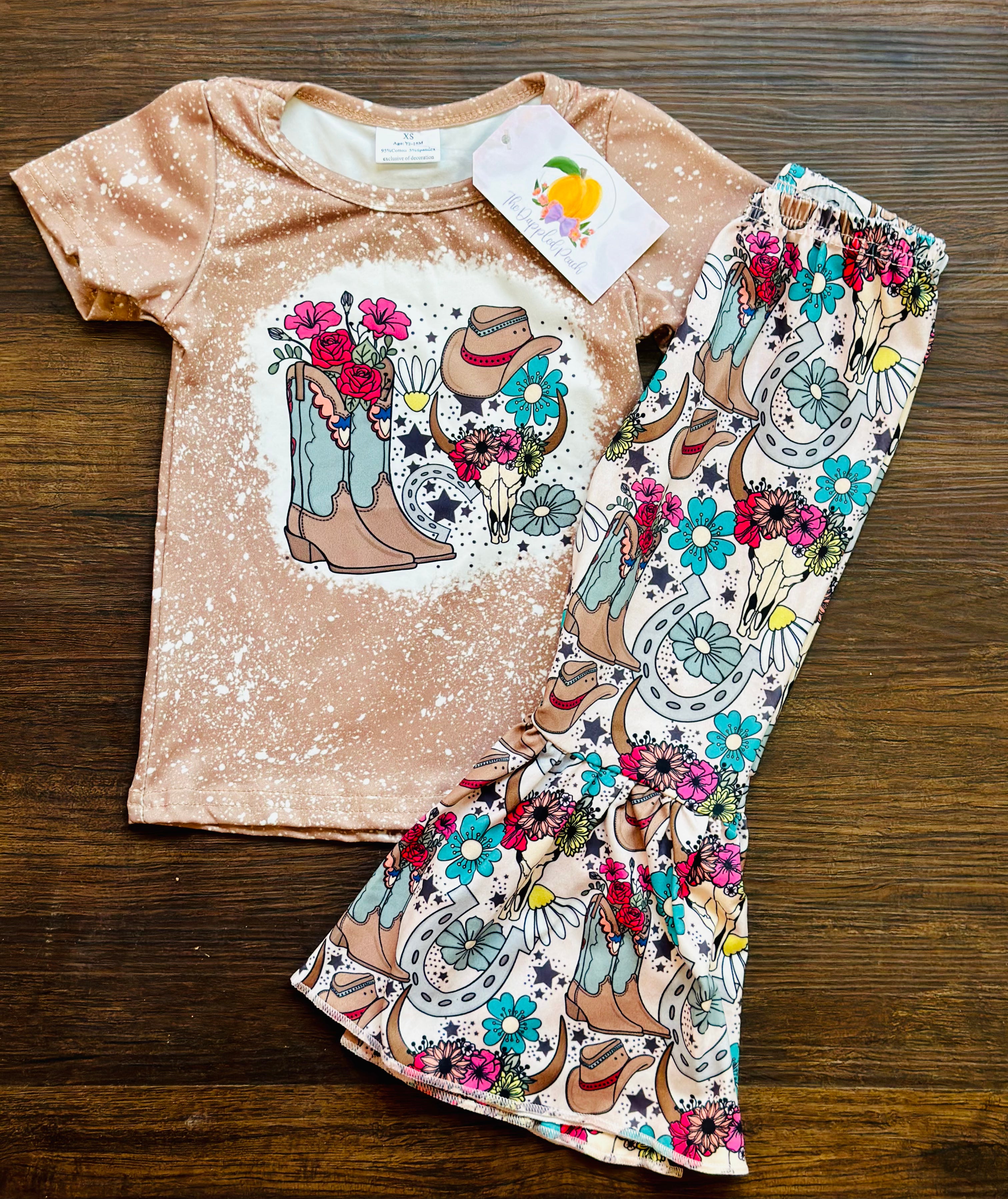 Floral boots set